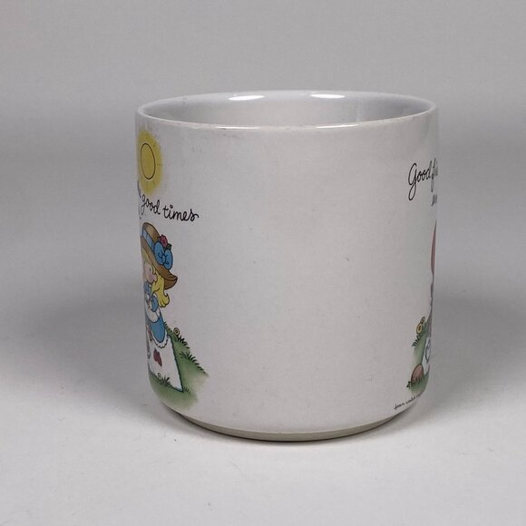 Vintage Joan Walsh Anglund Coffee Mug Good Friends Make Good Times Better 90s - Picture 4 of 8